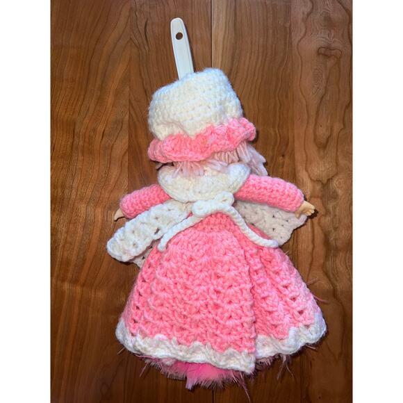 Strawberry Shortcake Crocheted Vintage Doll Feather Duster Raspberry Tart Retro - Picture 2 of 8